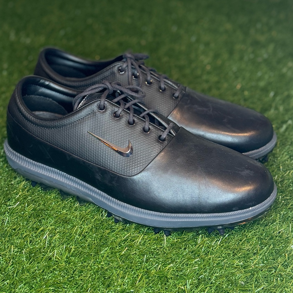 Nike Air Zoom Victory Tour 'Triple Black Leather' Sz 12 Men